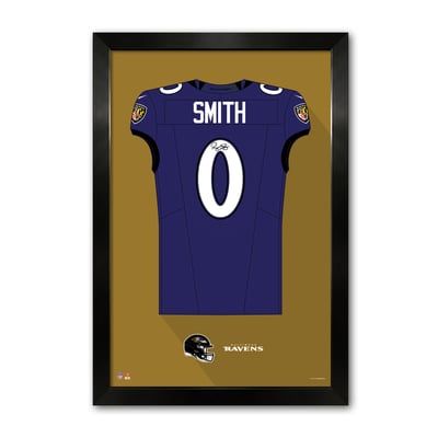 Roquan Smith Baltimore Ravens 27" x 39" Framed Jersey Art Print